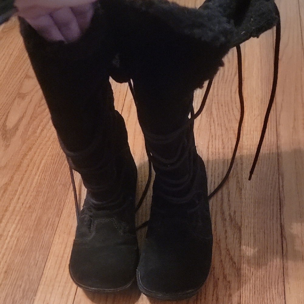 Women's Black Suede Boots